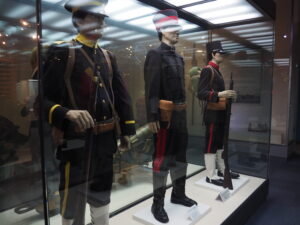当時の日本軍の服装。